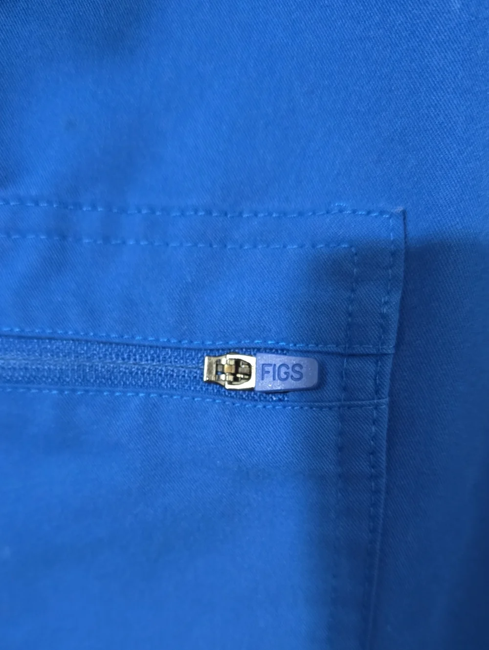 Figs Jogger Pants in Royal Blue with White Drawstrings